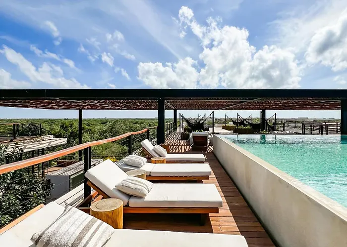Gated 2br With Rooftop Pool Appartement Tulum