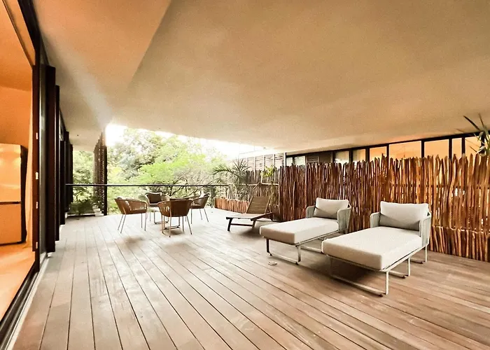 Gated 2br With Rooftop Pool Appartement Tulum